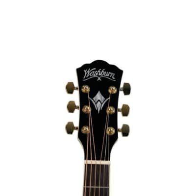 Washburn EA55G-A Festival Series Cutaway Acoustic/Electric Guitar. Koa Burst Item ID: EA55G-A-U image 5