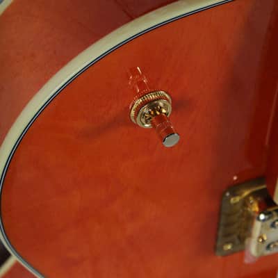 Gretsch Synchromatic Nashville Hollow Body Electric Guitar 50's Orange with Case image 5