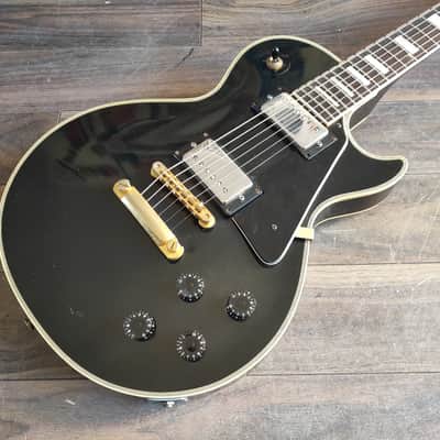 1970's Tomson Japan Les Paul Custom Electric Guitar MIJ | Reverb