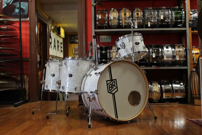 2006 Buddy Rich Drum Company Outfit in White Marine Pearl 14x24 9x13 16x16 16x16 image 1