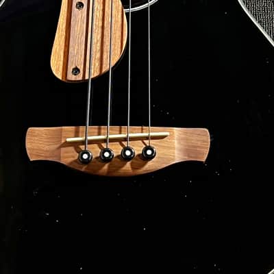 Ibanez AEGB24E Acoustic-Electric Bass Guitar - Black High Gloss image 2