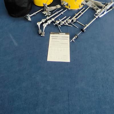 Yamaha - Hipgig MKI – Yellow Drum Kit – Vintage Rare Compact Drum Set - Inc. Cases image 12