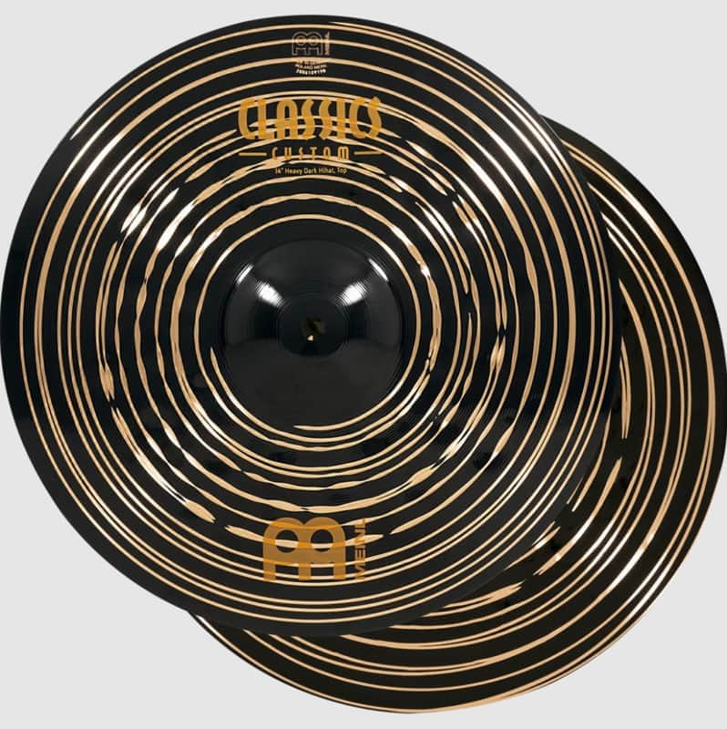 Immagine Meinl Cymbals 14 inch Classics Custom Dark Heavy Hi-hat Cymbals - 1