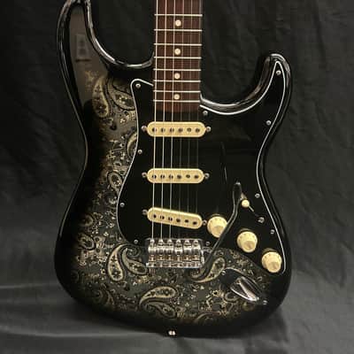 Fender Made in Japan Black Paisley Stratocaster image 1