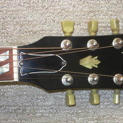 1986 Gibson Black Acoustic Guitar Prototype_(Chet Atkins?)_Thin Body_Sharp Cutaway_Original Case image 5