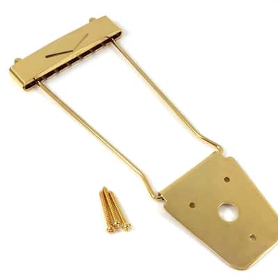 TP-0488-002 Gold Trapeze Tailpiece for Thick Hollowbody/Archtop/Jazz Guitar
