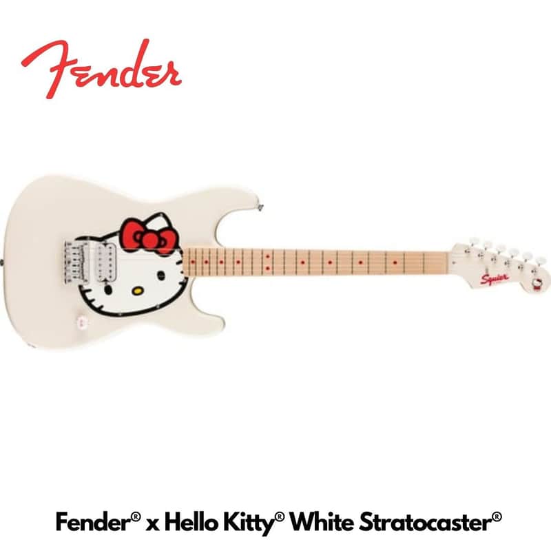 Squier Hello Kitty Stratocaster 2024 - White image 1