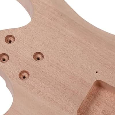 DIY Solderless Super Strat Ibby Style Guitar Kit - Mahogany Body & Maple Neck image 6
