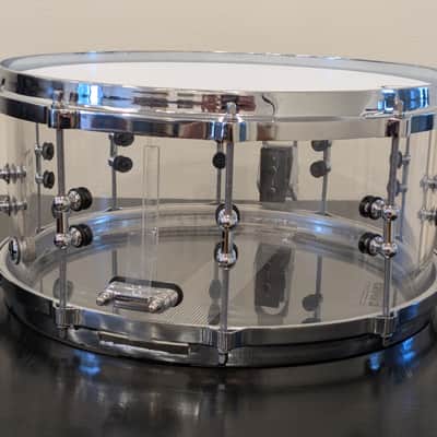 Cartinella Custom Percussion 14x7" Acrylic snare - Clear image 6