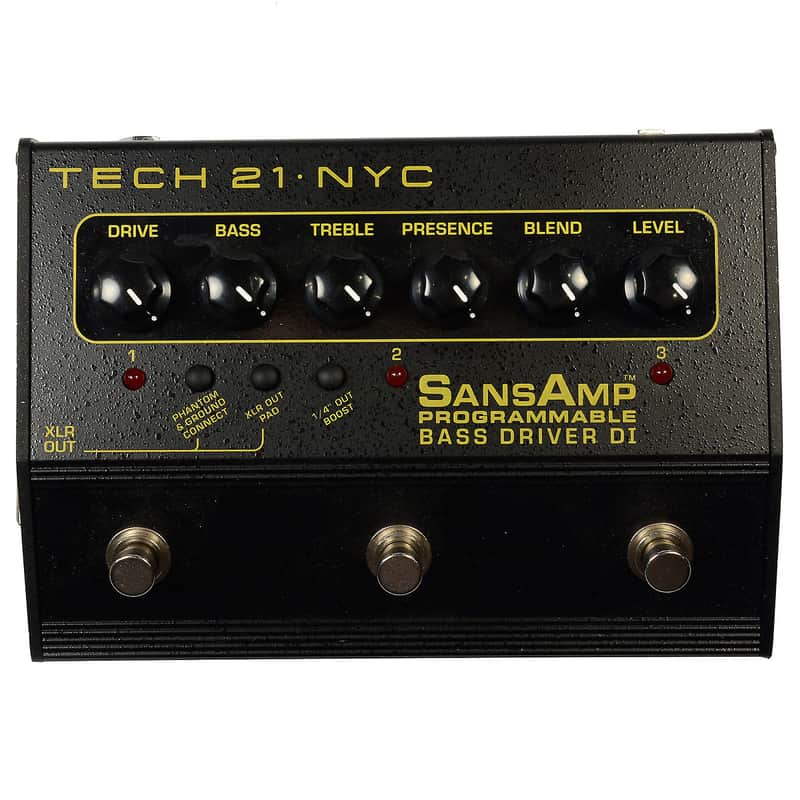 Tech 21 SansAmp 3-Channel Programmable Bass Driver DI image 1