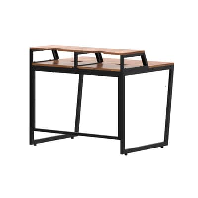 Wavebone Star Rover™ Studio Desk with Keyboard Tray - Wood Finish image 5