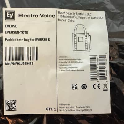 Electro Voice Everse 8 Padded Tote Bag (Pair) image 2