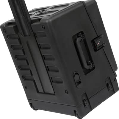 Very Good SKB 1SKB-R104W Rolling Compact Rig: 10U Top Rack, 4U Front Rack, Steel Rails, Hard top, L/R Access doors image 11