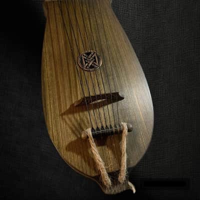 30" Kravik Lyre Viking Scandic Musical Instrument European lute Lyre harp image 1