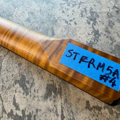 BMC Guitar 5AAAAA FLAME MAPLE Neck Strat® Stratocaster® 22 Fret Roasted With Rosewood Fingerboard Nitro Lacquer 9.5 Radius  STFRM5A #4 image 4