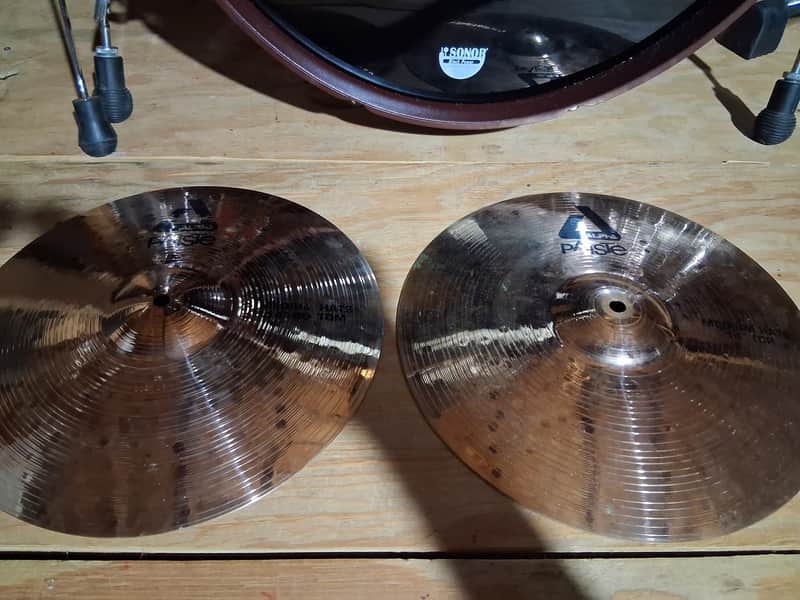 Paiste 14" Alpha Medium Hi-Hat Cymbals (Pair) 2010 - 2016 - Brilliant image 1