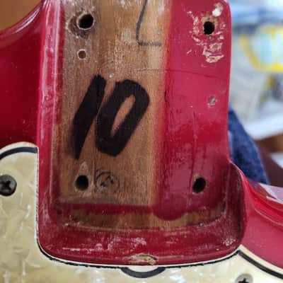 Fender Mustang USA vintage w/ohsc 1967 - Dakota red image 14