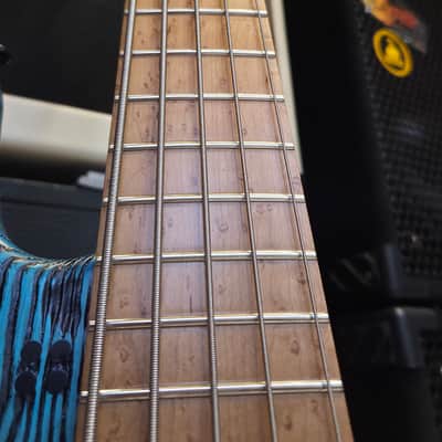 Sandberg California VT5 35" 2026 - Zebra Finish Blueburst Bass Guitar image 7