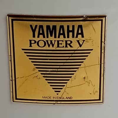Yamaha 10x12" Tom Drum Power V Made In England Piano White Wrap Mahogany Vintage image 2