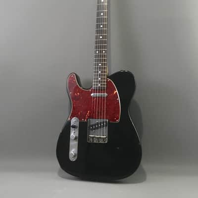 LEFTY! Vintage 1987 Fender MIJ 70s Reissue Telecaster Relic Custom Color Black Tele FujiGen Collector Series CTL50L HSC image 2