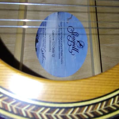 Seagull Coastline S12 Cedar QI 12-String Acoustic-Electric Guitar w/ Preamp & Soft Case – Handcrafted in Canada image 3