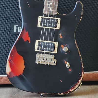 FRIEDMAN CUSTOM SHOP CALI 2023 - BLACK OVER 3 TONE SUN BURST image 2