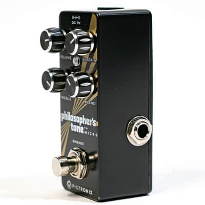 Pigtronix Philosopher's Tone Micro Turn Lead to Gold Guitar Effect Pedal - Demo image 4