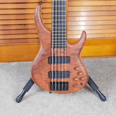 2021 MTD USA Custom Shop 535-24 5 String Electric Bass Flamed Redwood Brand New Authorized Dealer ! image 1