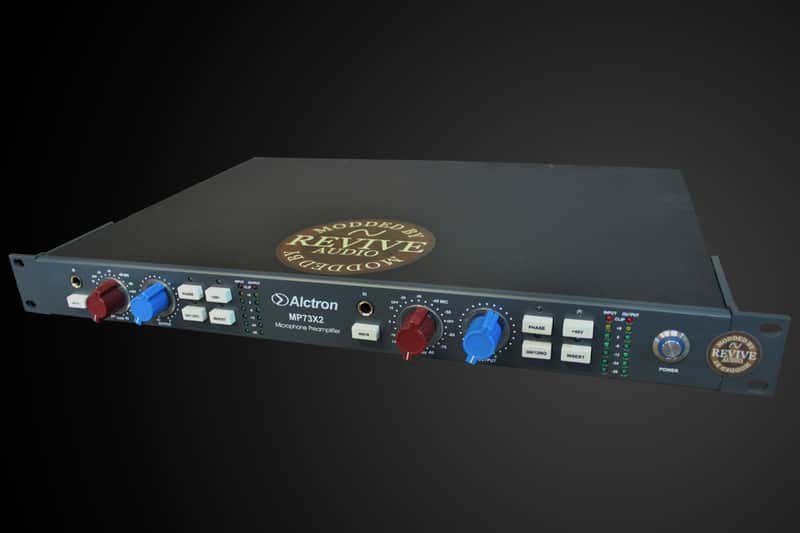 REVIVE AUDIO MODIFIED: ALCTRON MP73x2 1073-2 CH, DISCRETE,TRANSFORMER MIC PREAMP image 1