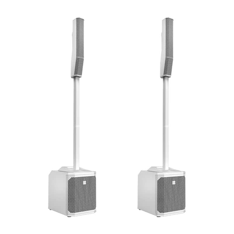 Electro-Voice EVOLVE 30M White Portable 1000W Column Sound System with Mixer &amp; Bluetooth (Pair) image 1