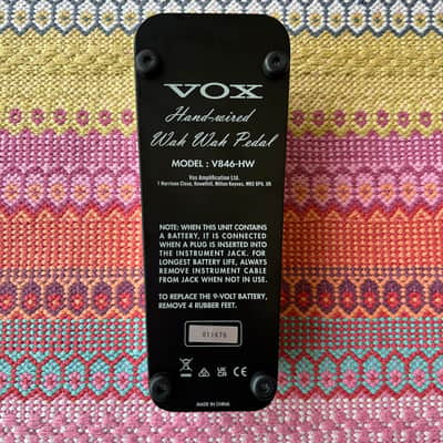 Vox V846HW Hand-Wired Wah 2011 - Present - Black image 9