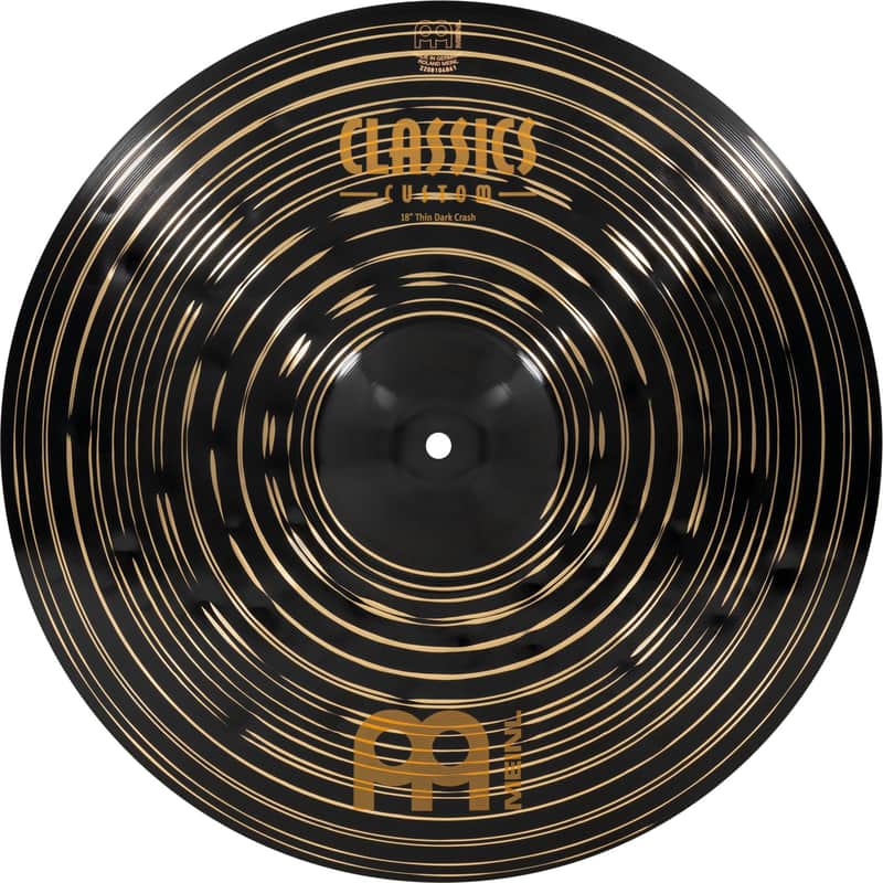 Meinl 18" Classic Custom Dark Thin Crash Cymbal image 1