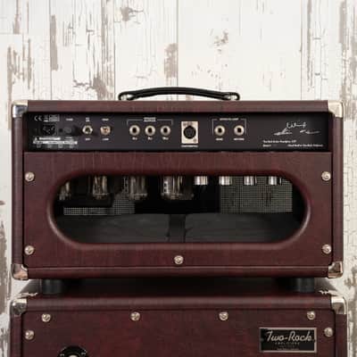 Two Rock Classic Reverb Signature 100 Watt Head and 2x12" Cab - Burgundy Tolex image 6
