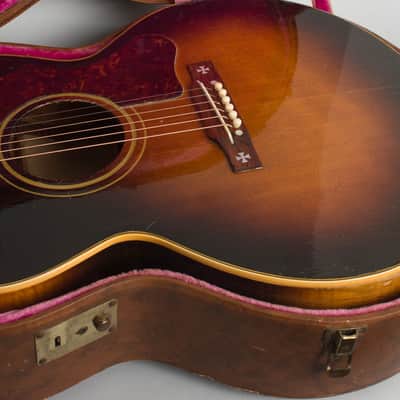 Gibson  J-185 Flat Top Acoustic Guitar (1953), ser. #A-15391, original brown hard shell case. image 12