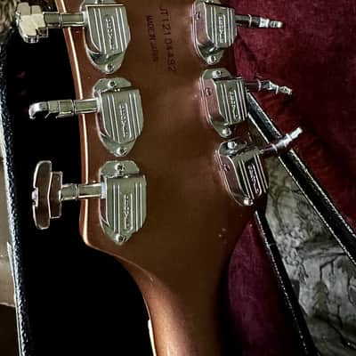 Celebrity Owned - Peter Green’s Gretsch Guitar- Bamboo/Lavender with paperwork and provenance RARE Collector Opportunity image 3