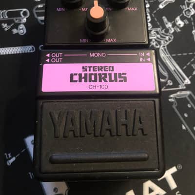 Yamaha VINTAGE Stereo Chorus CH-100 pedal Black/purple image 1