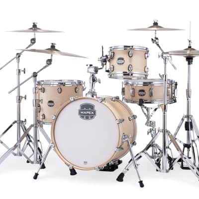Mapex Mars Maple Natural Satin BOP Drums 4pc Shell Pack 18/10/14/14 | NEW Authorized Dealer image 2