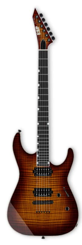 ESP USA M-II NTB NT FM BH TIGER EYE SUNBURST SD Saturday Night Special Set