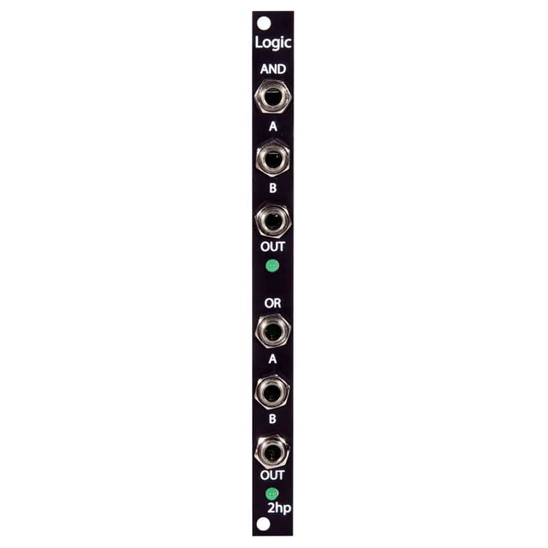 2hp Logic Eurorack AND/OR Module (Black) image 1