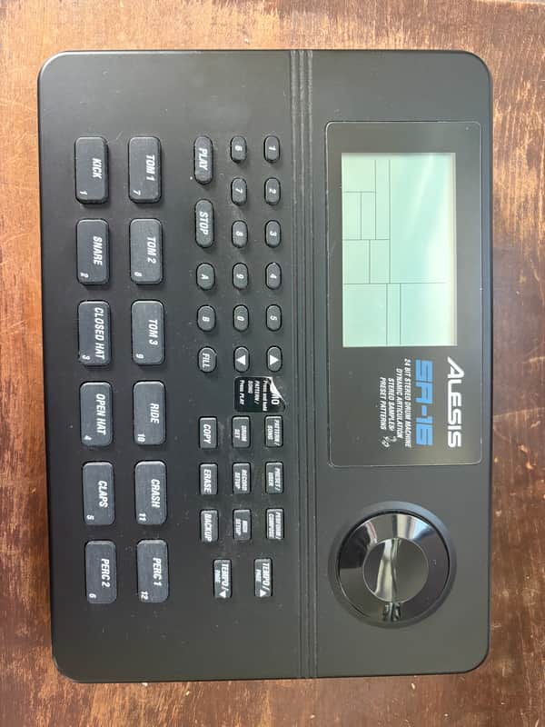 Alesis SR-16 Drum Machine 2010s - Black image 1