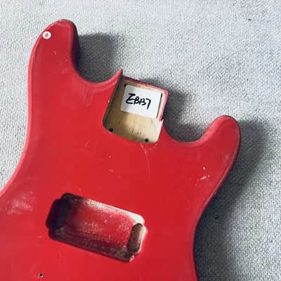 Red Basswood Mini Guitar Body DIY Project image 6