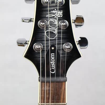 PRS SE Custom 24 Semi-Hollow Piezo Electric Guitar, Charcoal Burst w/ Gig Bag image 4