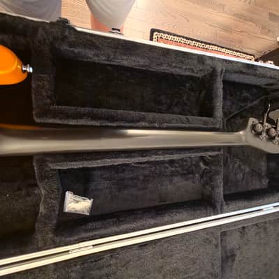 Moses graphite Seymour Duncan Basslines ABM Hipshot Lefty fretless bass 2000s - Yellow image 4