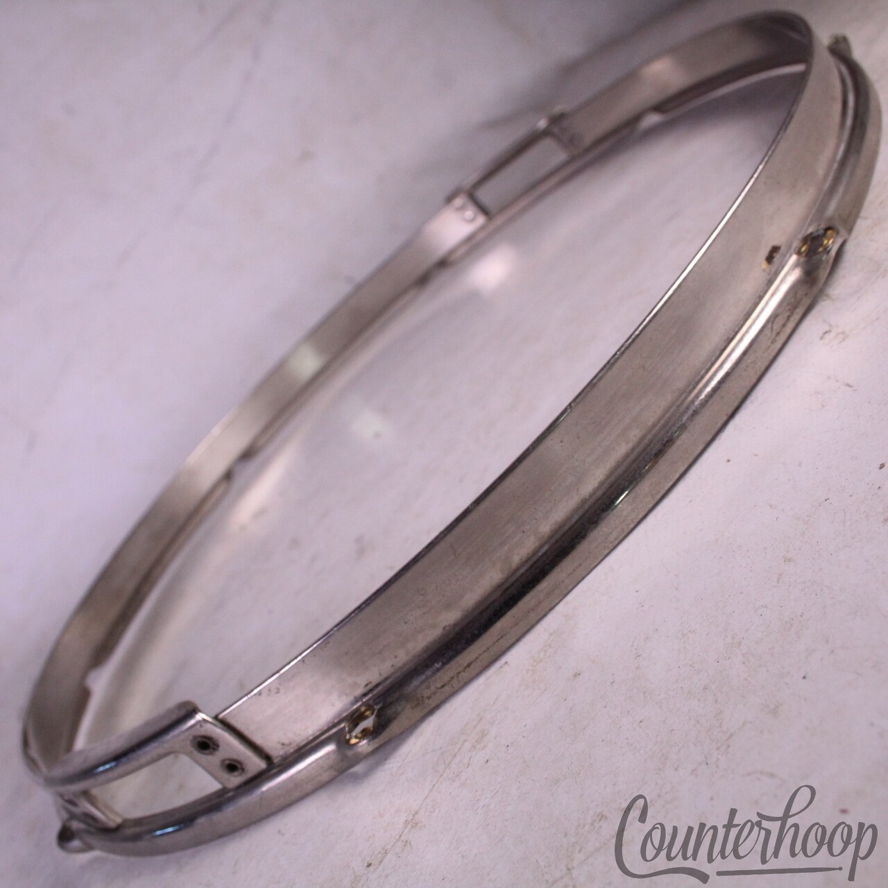 Slingerland 15"Double-Flange Snare Drum Resonant Rim/Hoop Brass 40s Radio King* — main photograph