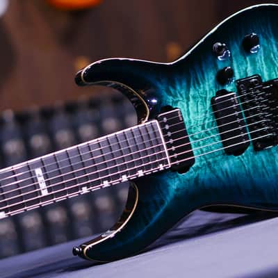 Esp E Ii Horizon Fr 7 Black Turquoise Burst image 5