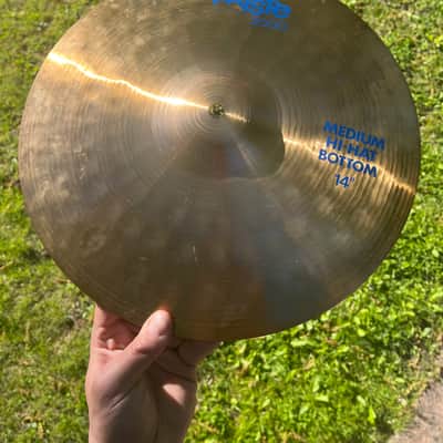 Paiste 14" 2000 Medium Hi-Hat Cymbals (Pair) 1986 - 1993 - Traditional image 3