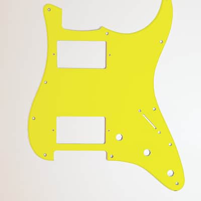 Carmedon Electronics Stratocaster Pickguard HH 2021 Big Bird Yellow image 1