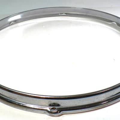 Slingerland 8 Lug 14"Chrome over Brass Stick-Saver Snare Drum Rim image 3