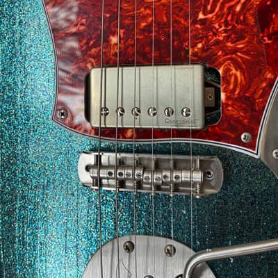 YouTube Vid in Description!! JD Simo’s Novo Serus J Merman Sparkle Modified original soft case electric guitar image 5