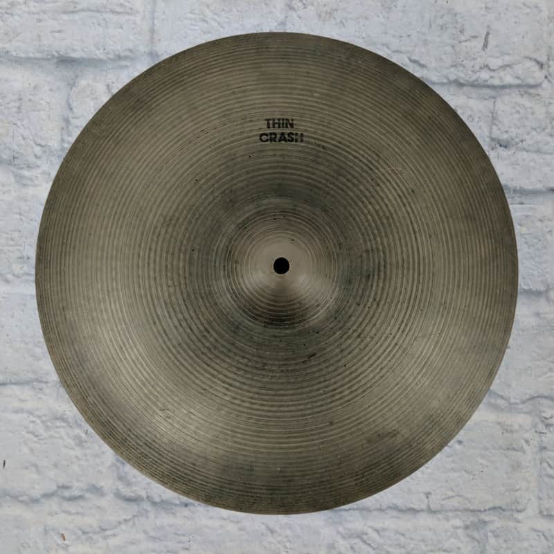 A. Zildjian 16" Hollow Logo Thin Crash Cymbal 1978 - 1982 image 1